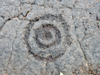 Concentric circles, the Waikoloa petroglyphs