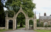 Clytha Park entrance gate, Wales, designed by John Nash, 1790