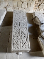 Medieval grave marker, Valle Crucis Abbey, Llangollen, Wales. 13th century