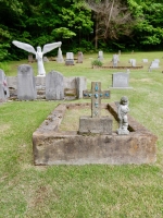 E.T. Wickham: Angel overlooking E.T. Wickham's plot in the WIckham family cemetery.