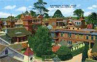 Color view of Winchester Mystery House, San Jose, California, postcard