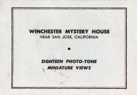 Cover to Winchester Mystery House photo views