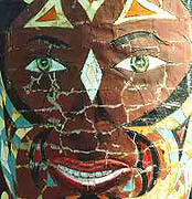 Face sculpture from St. Eom environment, Buena Vista, GA