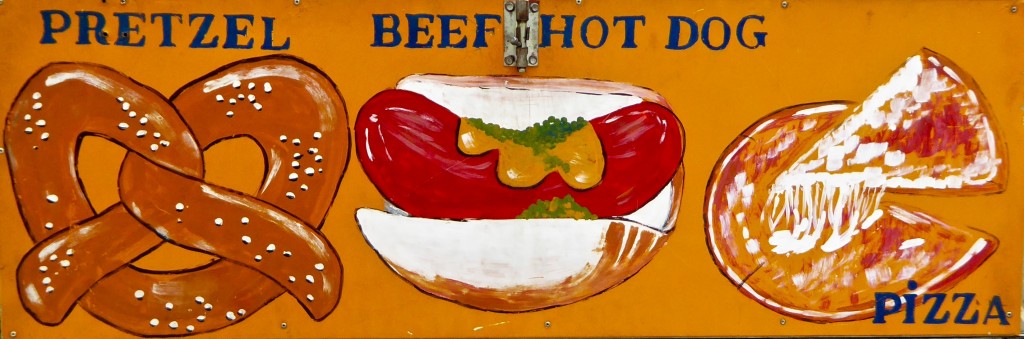 Pretzel, Beef Hot Dog, Pizza