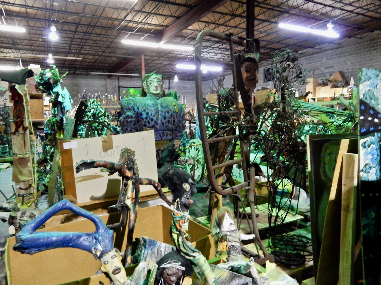 An art profusion at the Souls Grown Deep warehouse in Atlanta