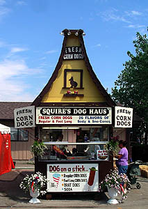 Corn dog fair booth from Roadside Art: County Fairs