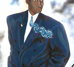 Classy man in suit, sign for Roberto's