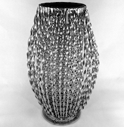 Stainless vase by Stanley Szwarc
