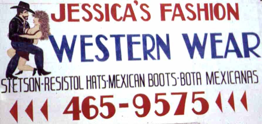 Sign for Jessica's Fashion, Chicago